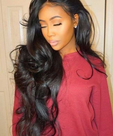 CARA Brazilian Body Wave Lace Front Wig Pre Plucked Human Hair Wigs With Baby Hair 130% Density