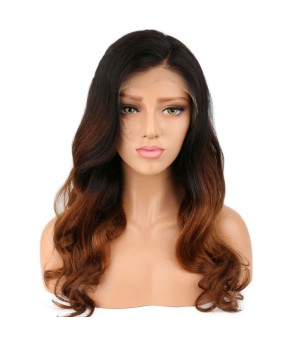 150% Density Brazilian Lace Front Wigs Human Hair With Baby Hair Pre Plucked Ombre Lace Wig Pre Plucked For Women