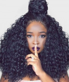 CARA 360 Lace Frontal Wig Pre Plucked 150% Density Indian Hair Loose Curly Lace Front Human Hair Wigs