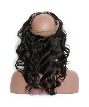 CARA Pre Plucked 360 Lace Frontal Closure Body Wave With Baby Hair Free Part