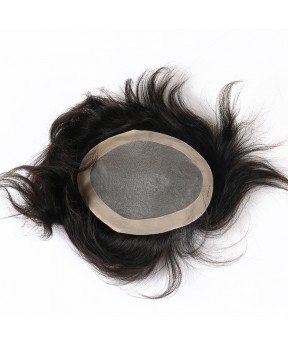 CARA Mono Base Replacement Human Hair Men Toupee For Bald Human Hair Toupee