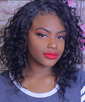 CARA Bob Lace Front Human Hair Wigs Loose Wave 250% Density Short Hair Wig Pre Plucked Natural Hairline