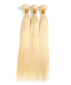 CARA Straight 613 Blonde Brazilian Virgin Hair Bundles 100% Human Hair Weave 