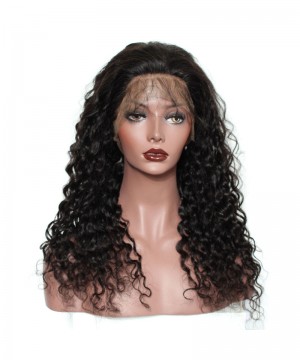 120% Density Full Lace Wig With Baby Hair Deep Wave Brazilian Pre Plucked Human Hair Wigs For Black Women