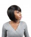 CARA Straight Human Hair Wigs 100% Brazilian Short Bob Wig With 130% Density 1B Color