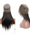 CARA Silky Straight Pre Plucked 360 Lace Frontal Wig 150% Density Lace Front Human Hair Wigs With Baby Hair