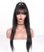 CARA 13x6 Deep Part 150% Density Silky Straight Lace Front Wigs With Bang 