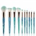 10pcs Professional Makeup Brush Set Powder Foundation Concealer Cheek Shader Make Up Tools Kit 