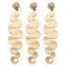 CARA 360 Lace Frontal Closure with 3 Bundles Body Wave 613 Blonde Color 