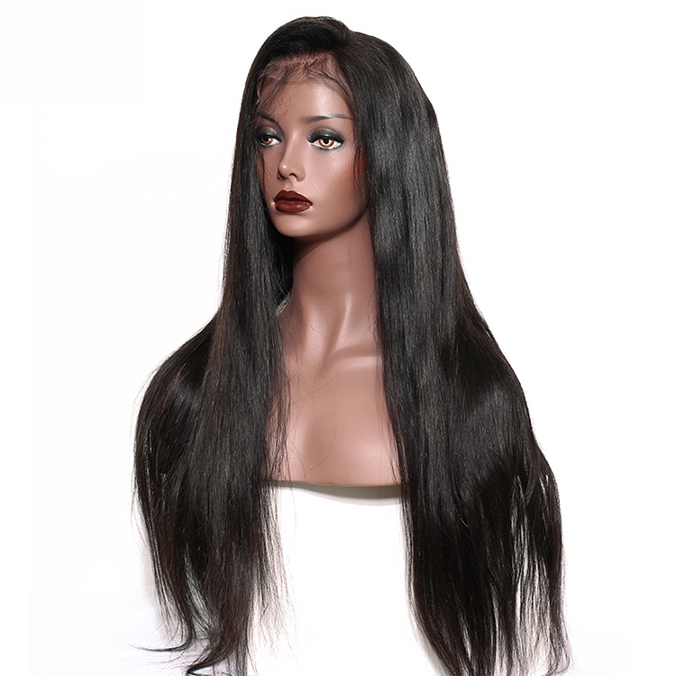 13x6 Straight Lace Front Human Hair Wigs Natural Black 250% Density Brazilian Human Hair Wigs For Women 